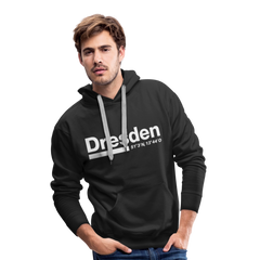 Hoodie Dresden "Bold GPS White" - Schwarz