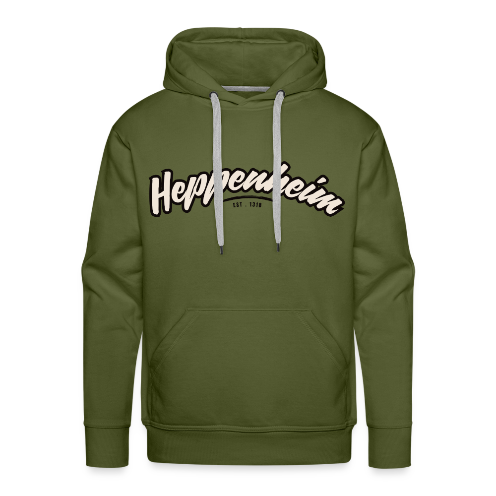 Hoodie Heppenheim "Graffiti Tag" - Olivgrün