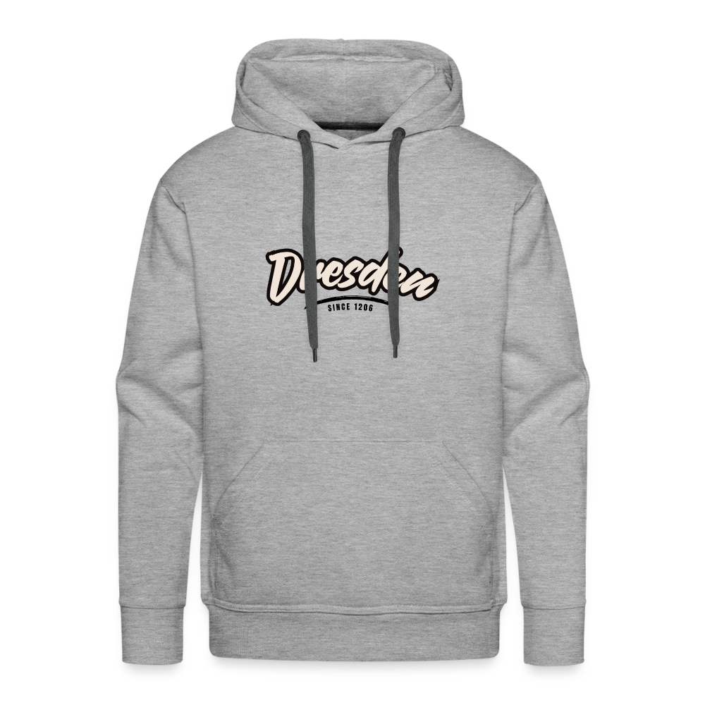 Hoodie Dresden "Graffiti Tag" - Grau meliert