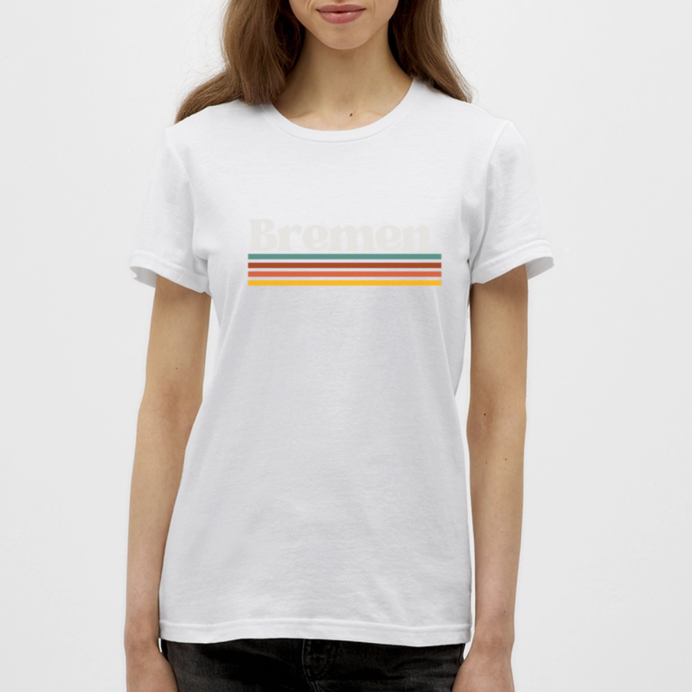 T-Shirt Ladies Bremen "Retro" - Weiß