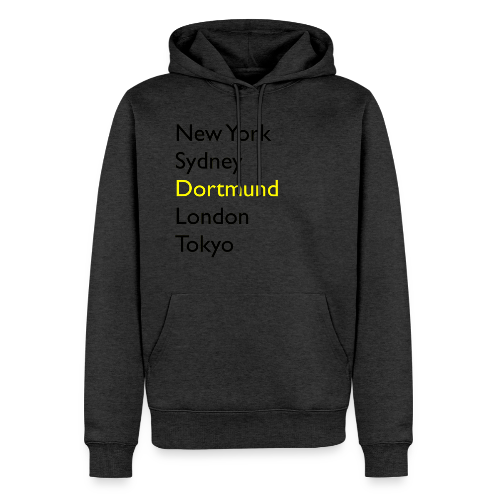 Hoodie Dortmund "Metropolen Big" Dark Edition - Anthrazit meliert
