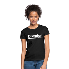 T-Shirt Ladies Dresden "Bold GPS White" - Schwarz