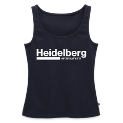 Tanktop Ladies Heidelberg "Bold GPS White" - Navy