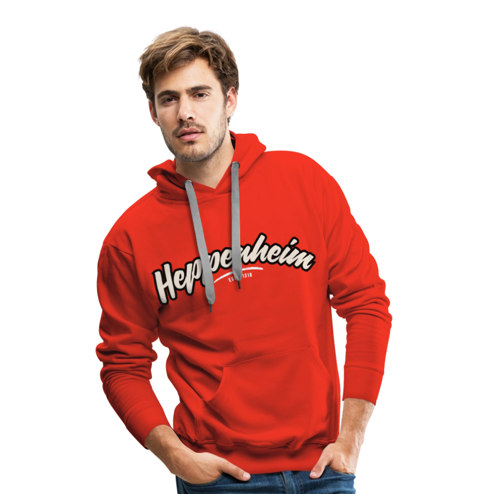 Hoodie Heppenheim "Graffiti Tag White" - Rot