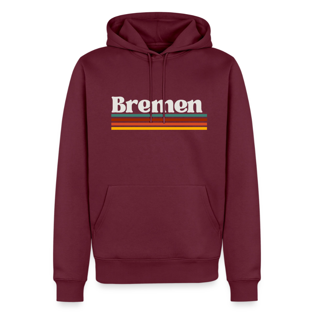 Hoodie Bremen "Retro" - Burgunderrot