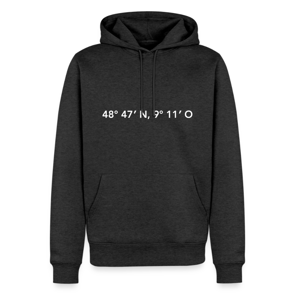 Hoodie Stuttgart "GPS" Bright Edition - Anthrazit meliert