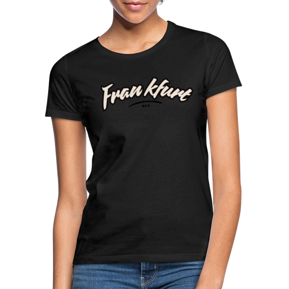 T-Shirt Ladies Frankfurt (Main) "Graffiti Tag" - Schwarz
