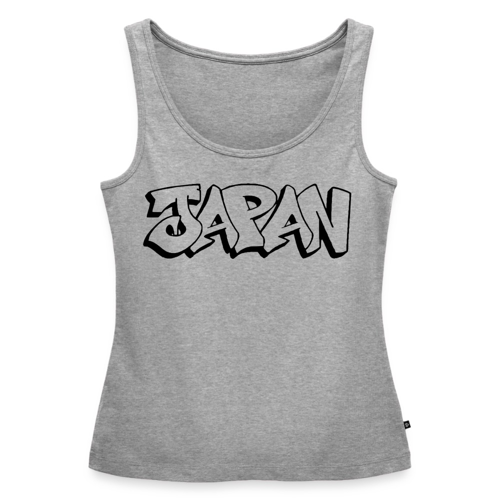 Tanktop Ladies Japan Graffiti "JP Plain" - Grau meliert