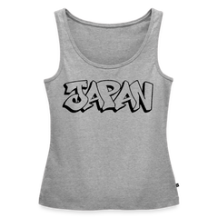 Tanktop Ladies Japan Graffiti "JP Plain" - Grau meliert