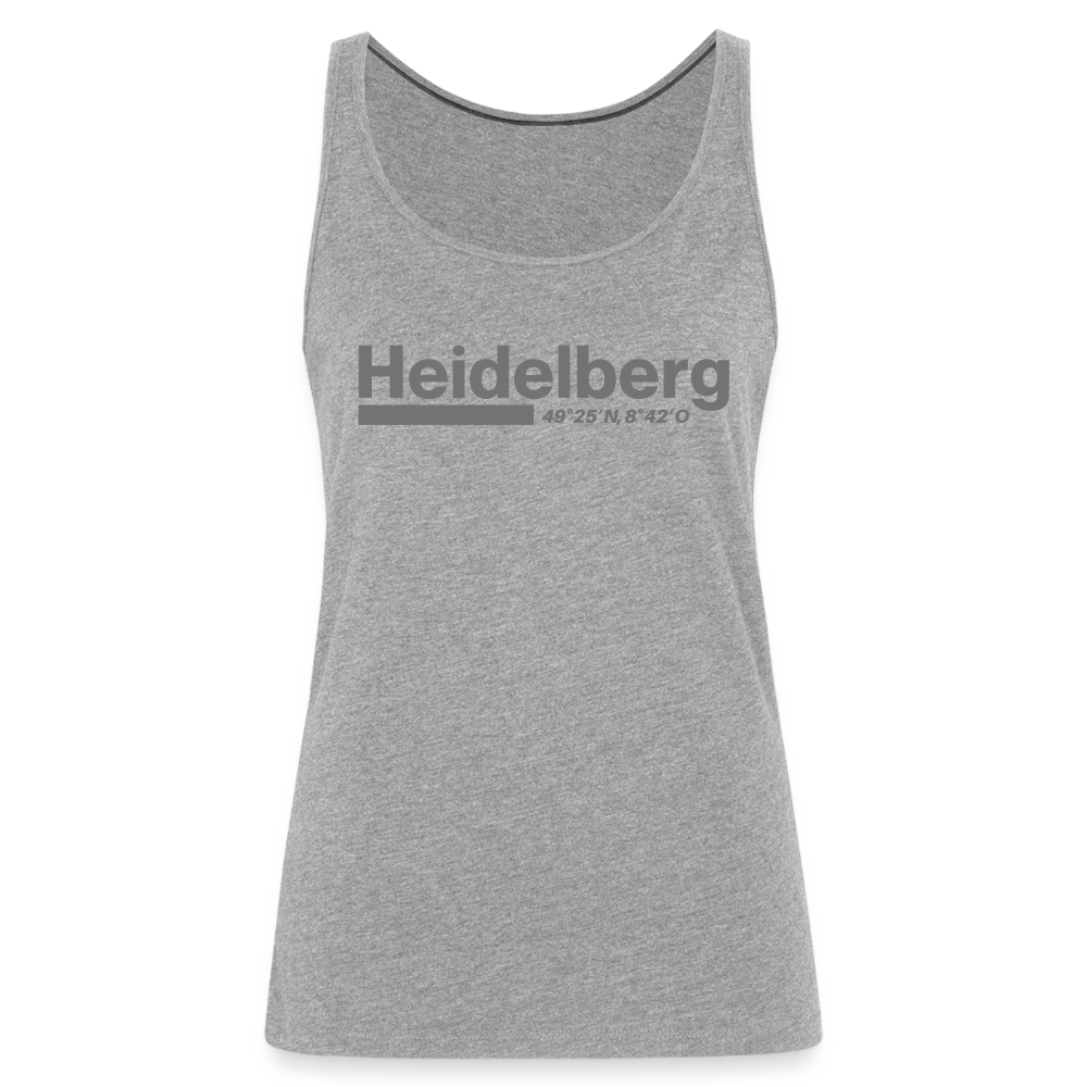 Tanktop Ladies Heidelberg "Bold GPS" - Grau meliert