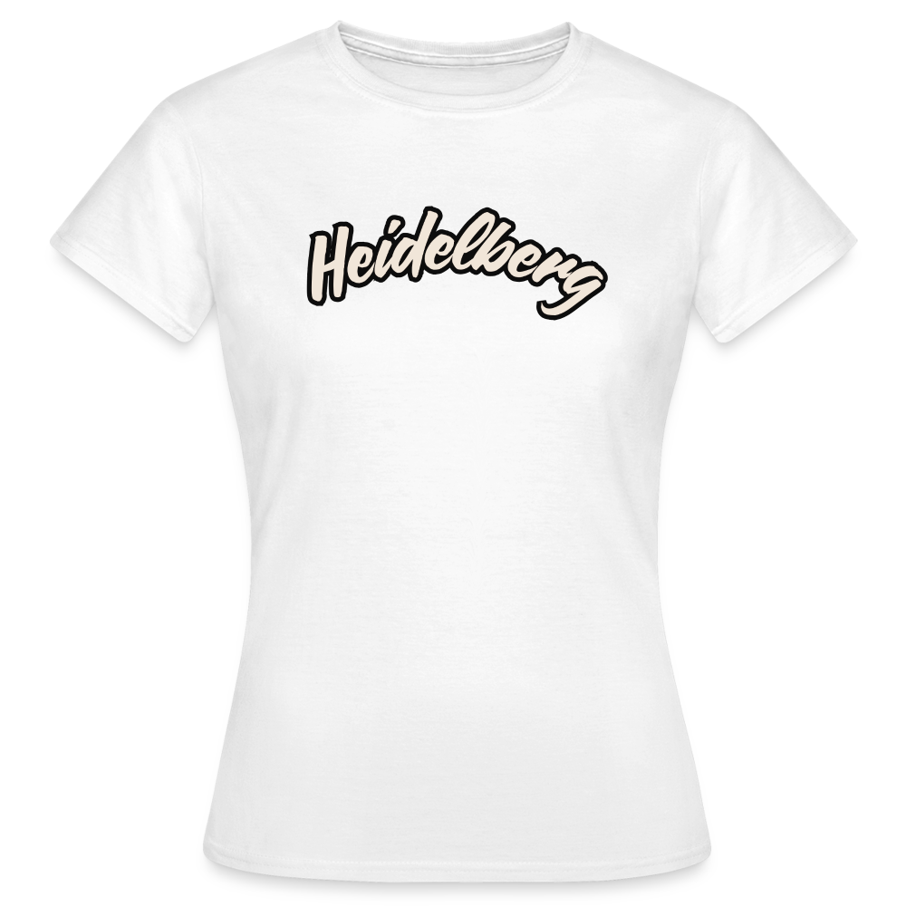 T-Shirt Ladies Heidelberg "Graffiti Tag White" - Weiß