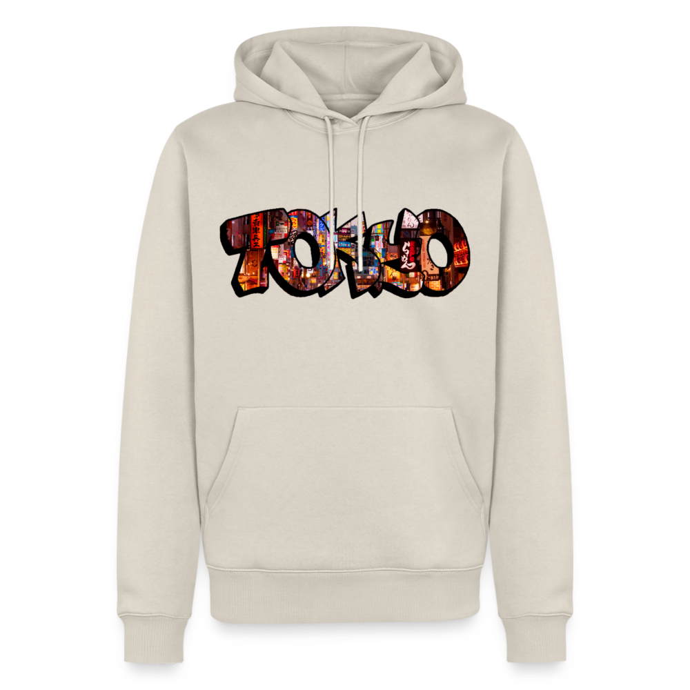 Hoodie Japan Graffiti "Tokyo" - Beige