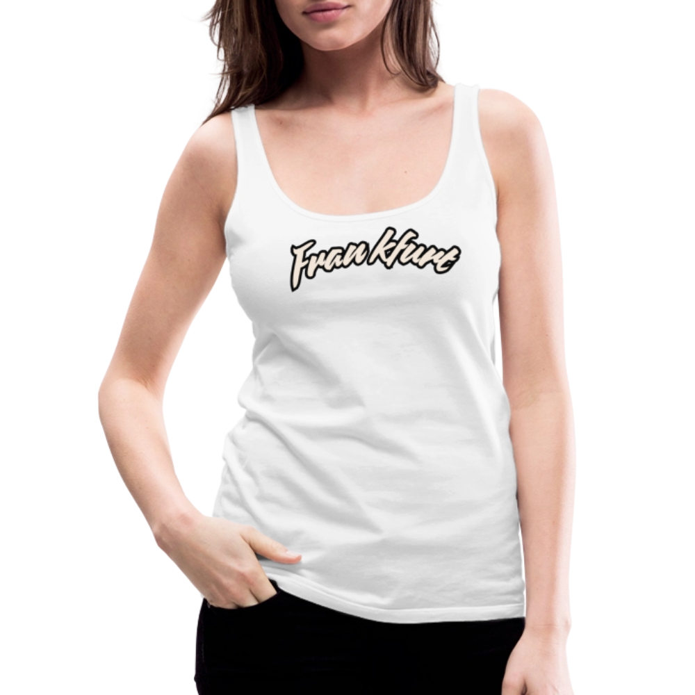 Tanktop Ladies Frankfurt (Main) "Graffiti Tag White" - Weiß