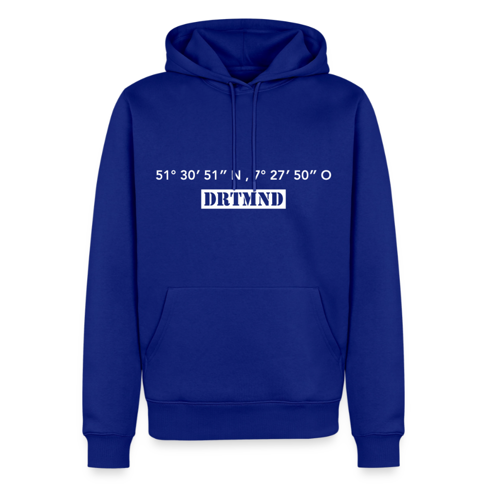 Hoodie Dortmund "DRTMND GPS" Bright Edition - Royalblau