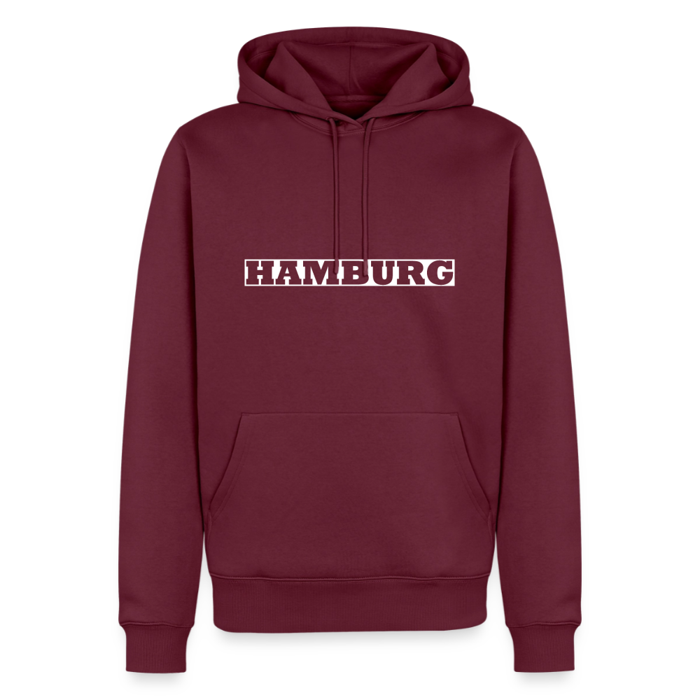 Hoodie Hamburg "Bold" Bright Edition - Burgunderrot