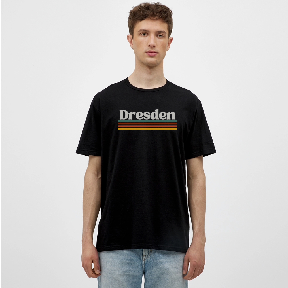 T-Shirt Dresden "Retro" - Schwarz
