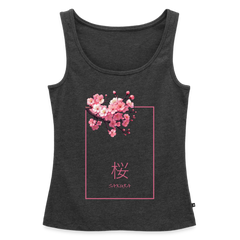 Tanktop Ladies Japan "Sakura" - Anthrazit meliert