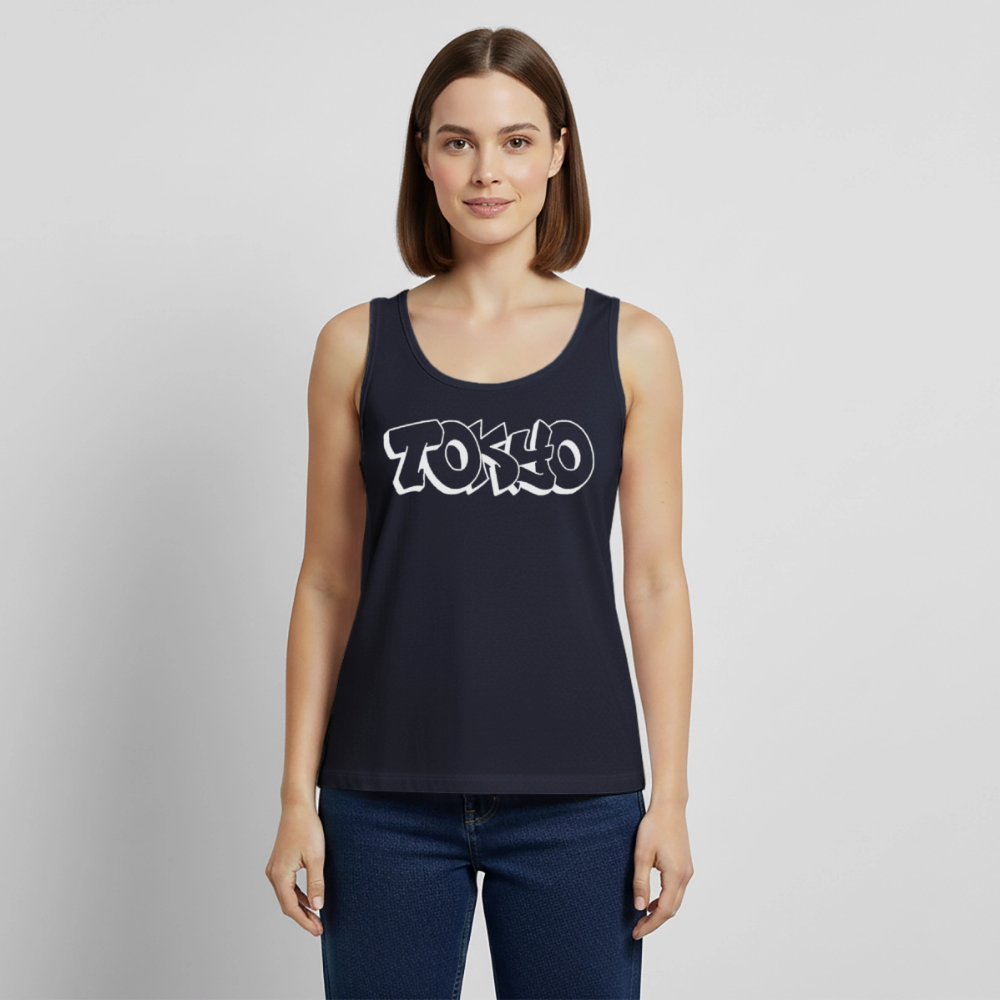 Tanktop Ladies Japan Graffiti "Tokyo Bright Edition" - Navy