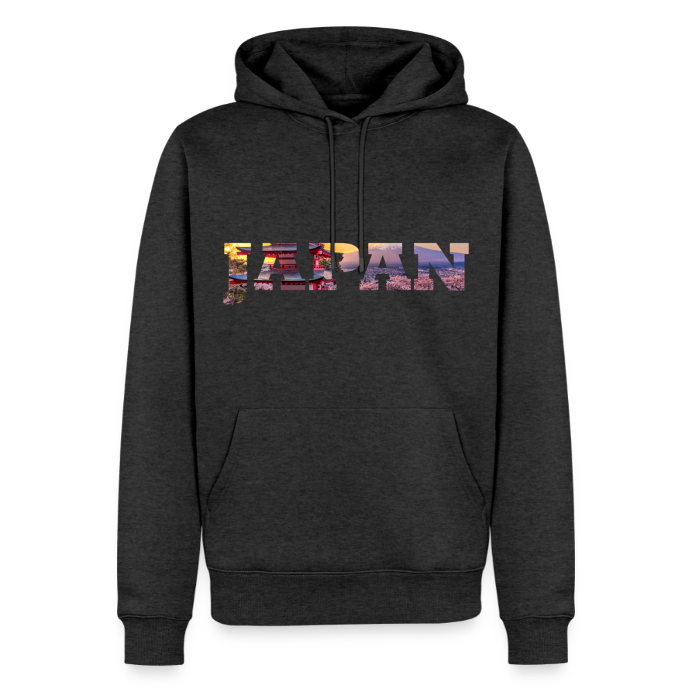Hoodie Japan "Bold Panorama" - Anthrazit meliert