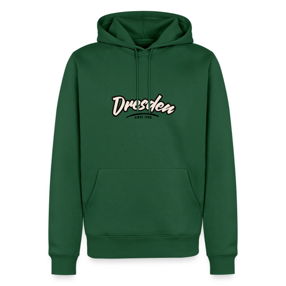 Hoodie Dresden "Graffiti Tag" - Flaschengrün