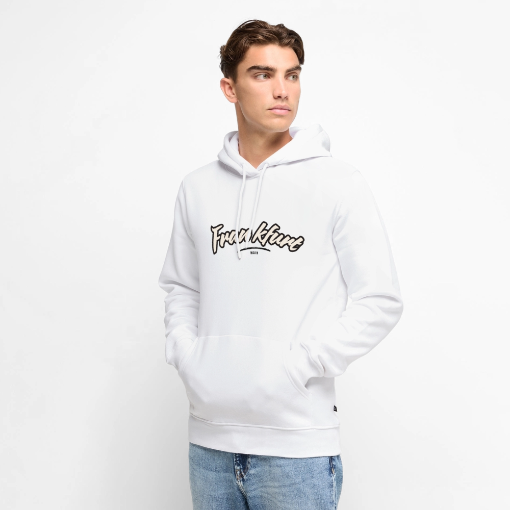 Hoodie Frankfurt (Main) "Graffiti Tag" - Weiß