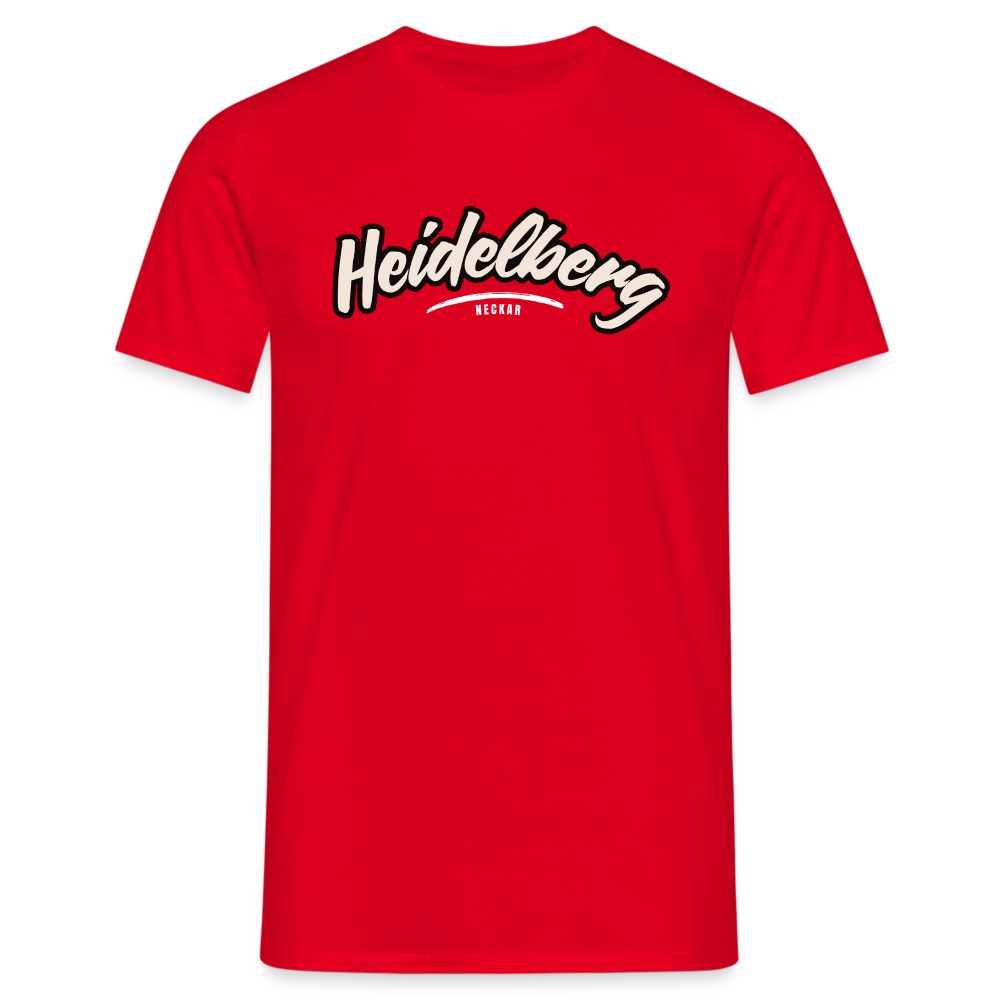 T-Shirt Heidelberg "Graffiti Tag White" - Rot