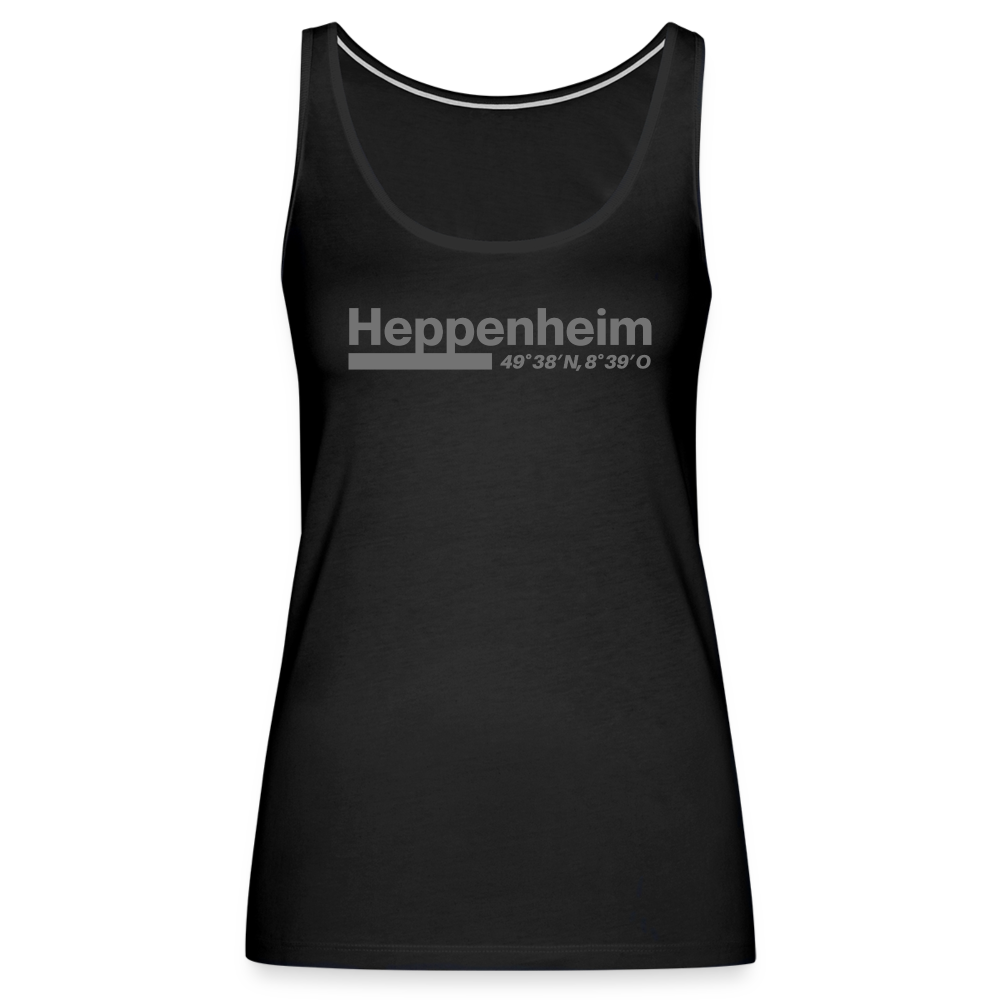 Tanktop Ladies Heppenheim "Bold GPS" - Schwarz