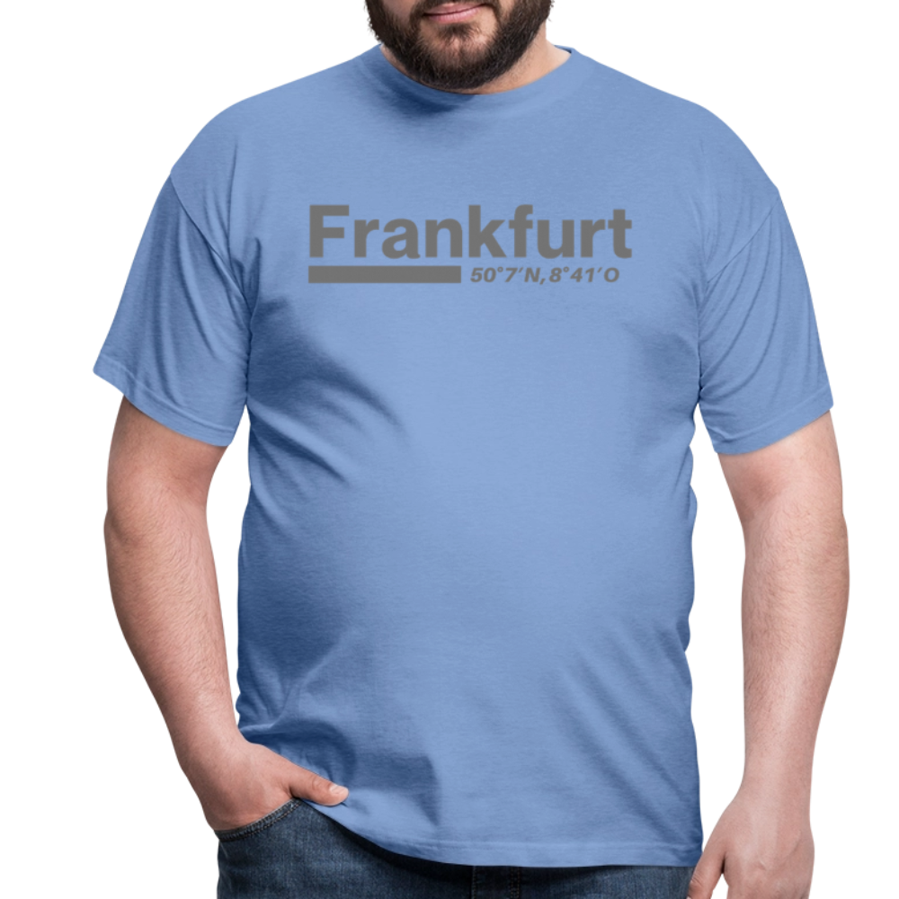 T-Shirt Frankfurt (Main) "Bold GPS" - carolina blue