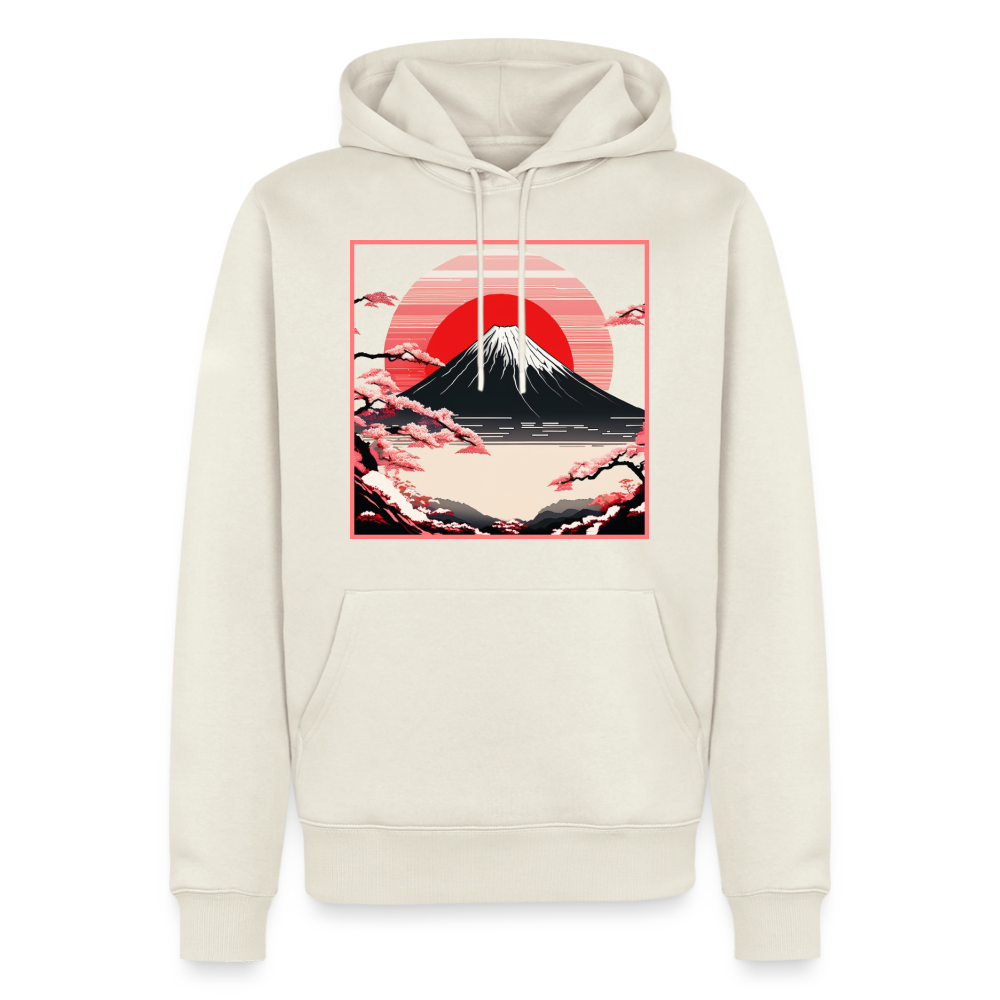 Hoodie Japan "Fuji" - Naturweiß