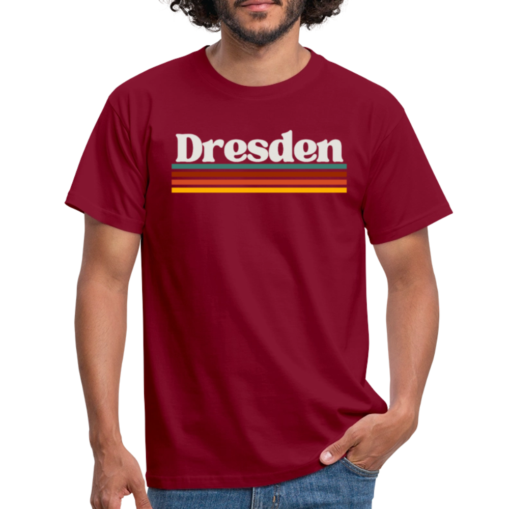 T-Shirt Dresden "Retro" - Ziegelrot