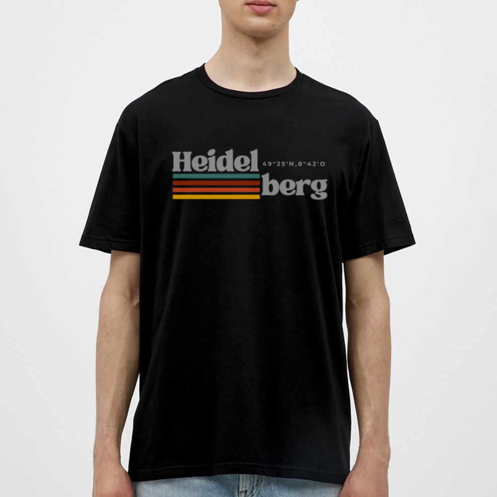 T-Shirt Heidelberg "Retro" - Schwarz