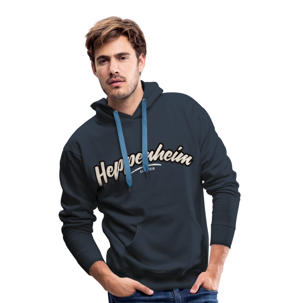 Hoodie Heppenheim "Graffiti Tag White" - Navy