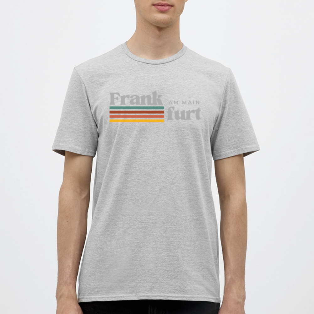 T-Shirt Frankfurt (Main) "Retro" - Grau meliert