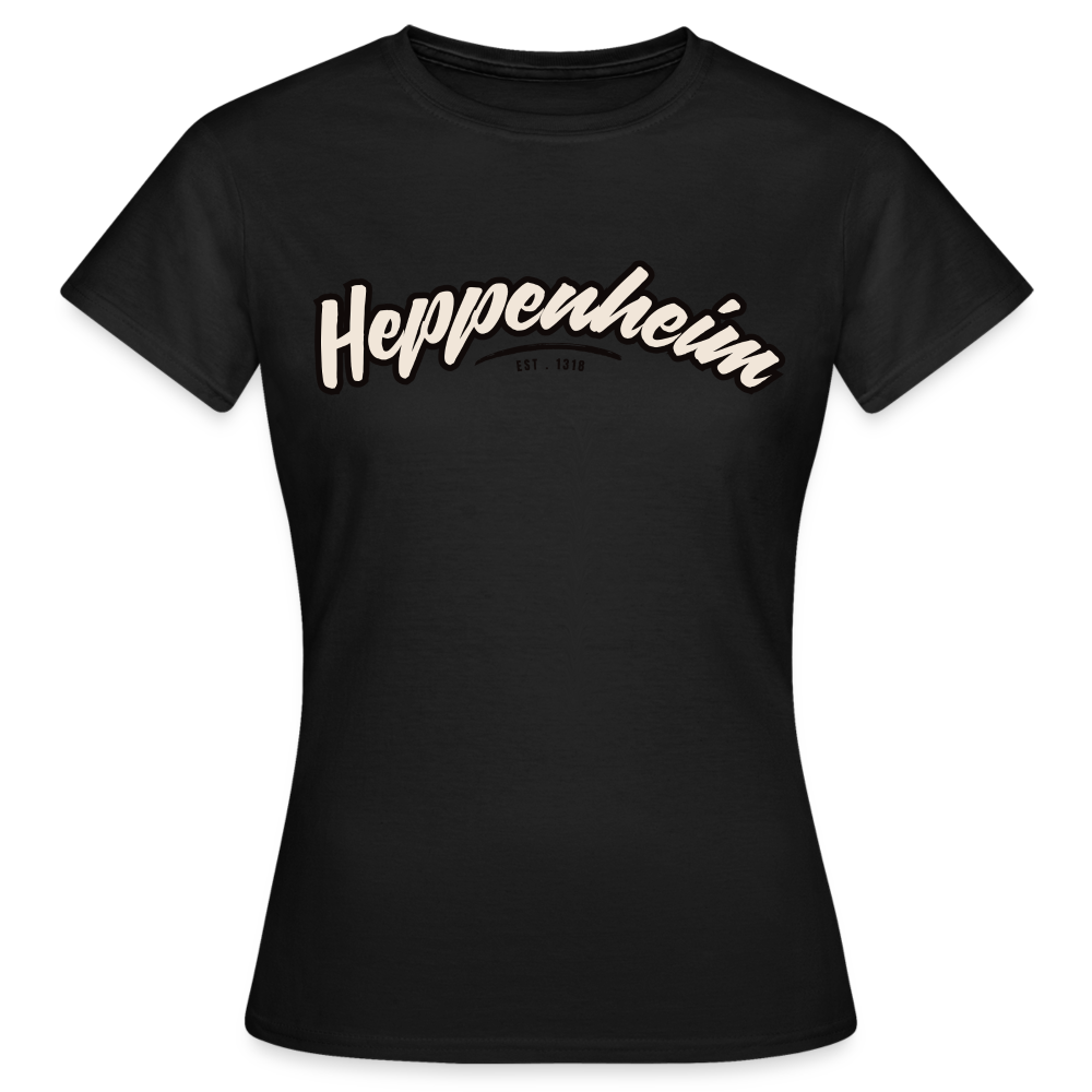 T-Shirt Ladies Heppenheim "Graffiti Tag" - Schwarz