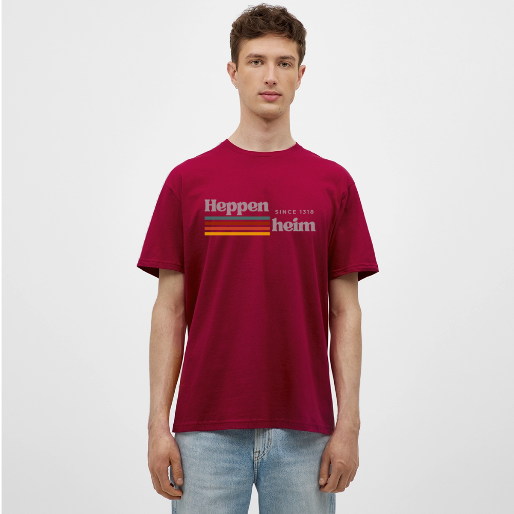 T-Shirt Heppenheim "Retro" - Ziegelrot