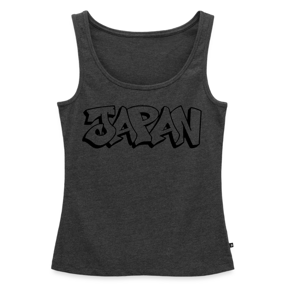 Tanktop Ladies Japan Graffiti "JP Plain" - Anthrazit meliert