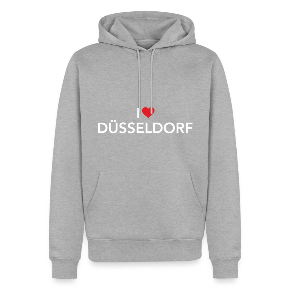 Hoodie "I Love Düsseldorf" Bright Edition - Grau meliert
