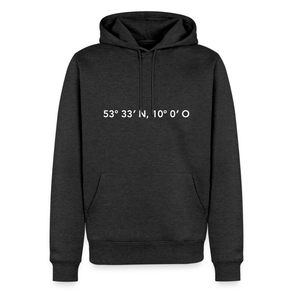 Hoodie Hamburg "GPS" Bright Edition - Anthrazit meliert