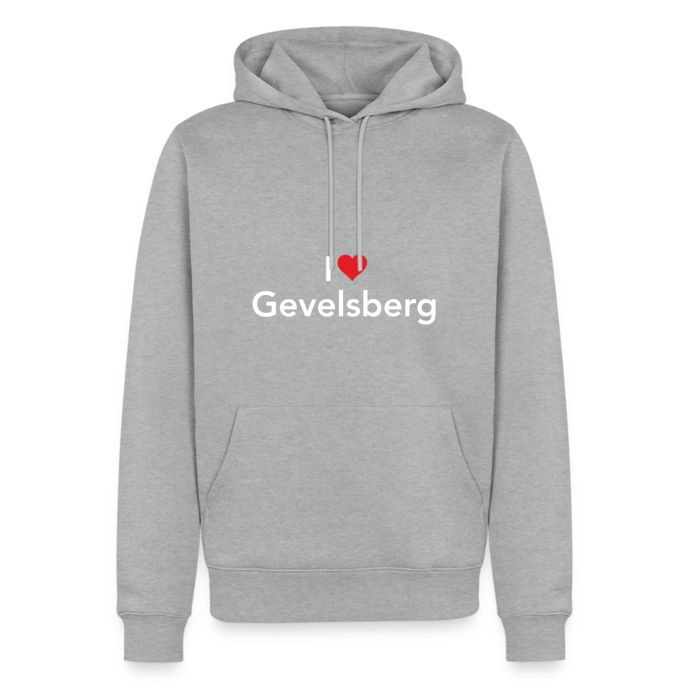 Hoodie "I Love Gevelsberg" Bright Edition - Grau meliert