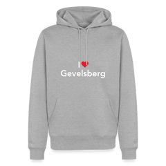 Hoodie "I Love Gevelsberg" Bright Edition - Grau meliert