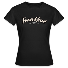 T-Shirt Ladies Frankfurt (Main) "Graffiti Tag White" - Schwarz