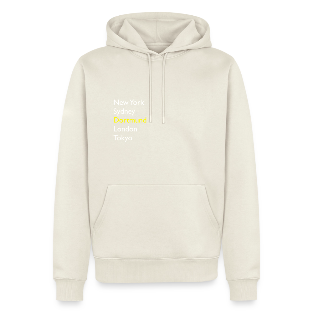 Hoodie Dortmund "Metropolen" Bright Edition - Naturweiß