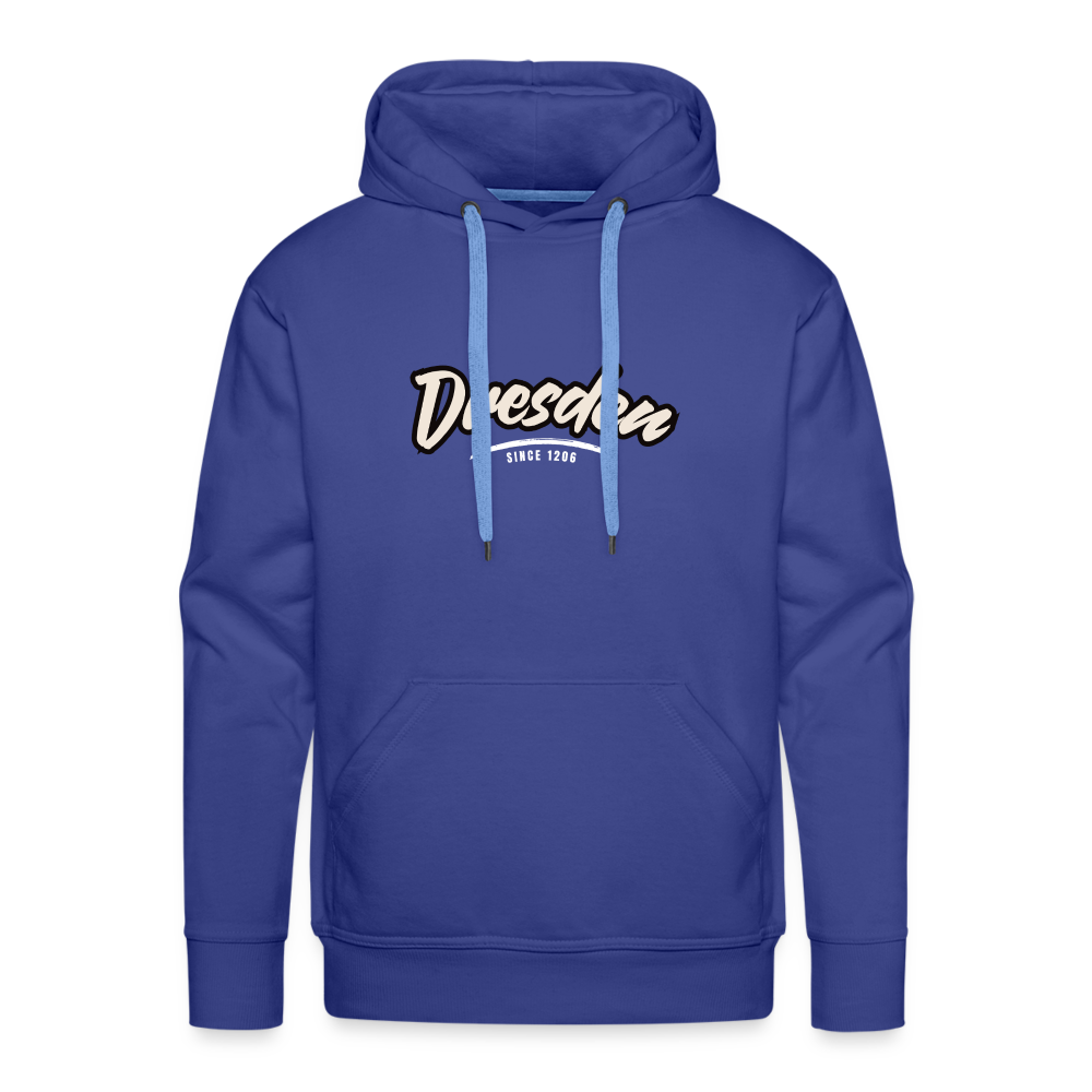 Hoodie Dresden "Graffiti Tag White" - Königsblau