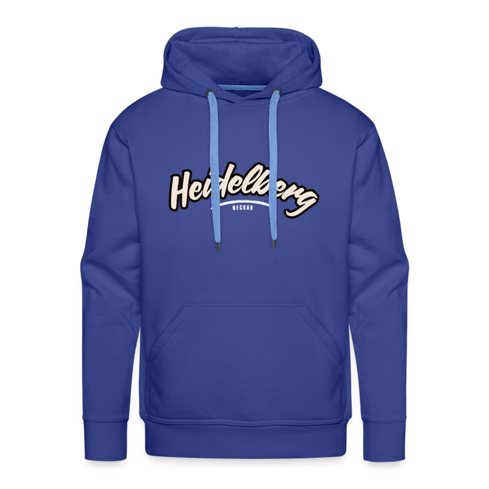 Hoodie Heidelberg "Graffiti Tag White" - Königsblau