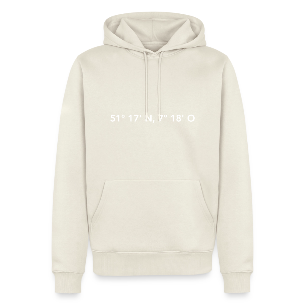 Hoodie Schwelm "GPS" Bright Edition - Naturweiß