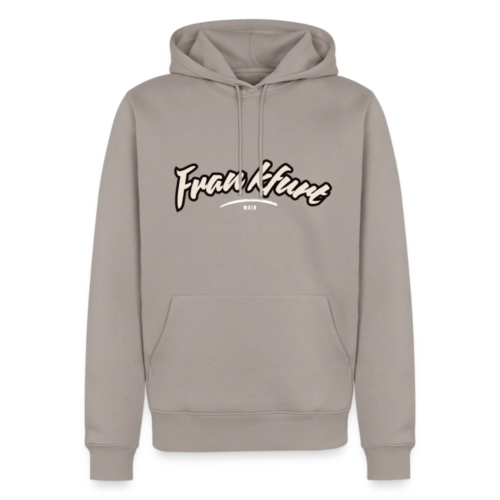 Hoodie Frankfurt (Main) "Graffiti Tag White" - Taupe