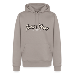 Hoodie Frankfurt (Main) "Graffiti Tag White" - Taupe