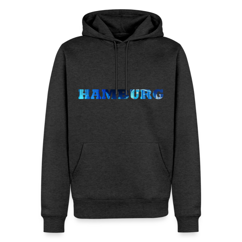 Hoodie Hamburg "Panorama Bold" - Anthrazit meliert