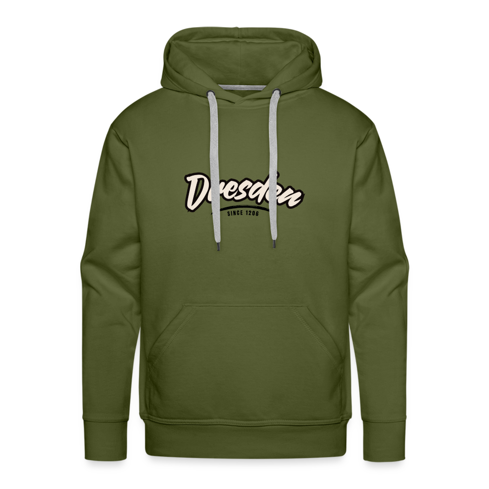 Hoodie Dresden "Graffiti Tag" - Olivgrün