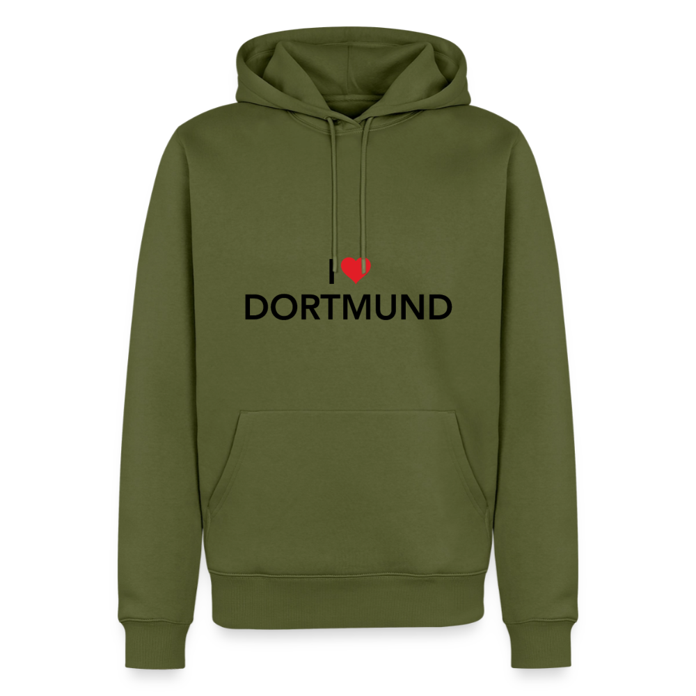 Hoodie "I Love Dortmund" Bright Edition - Khaki
